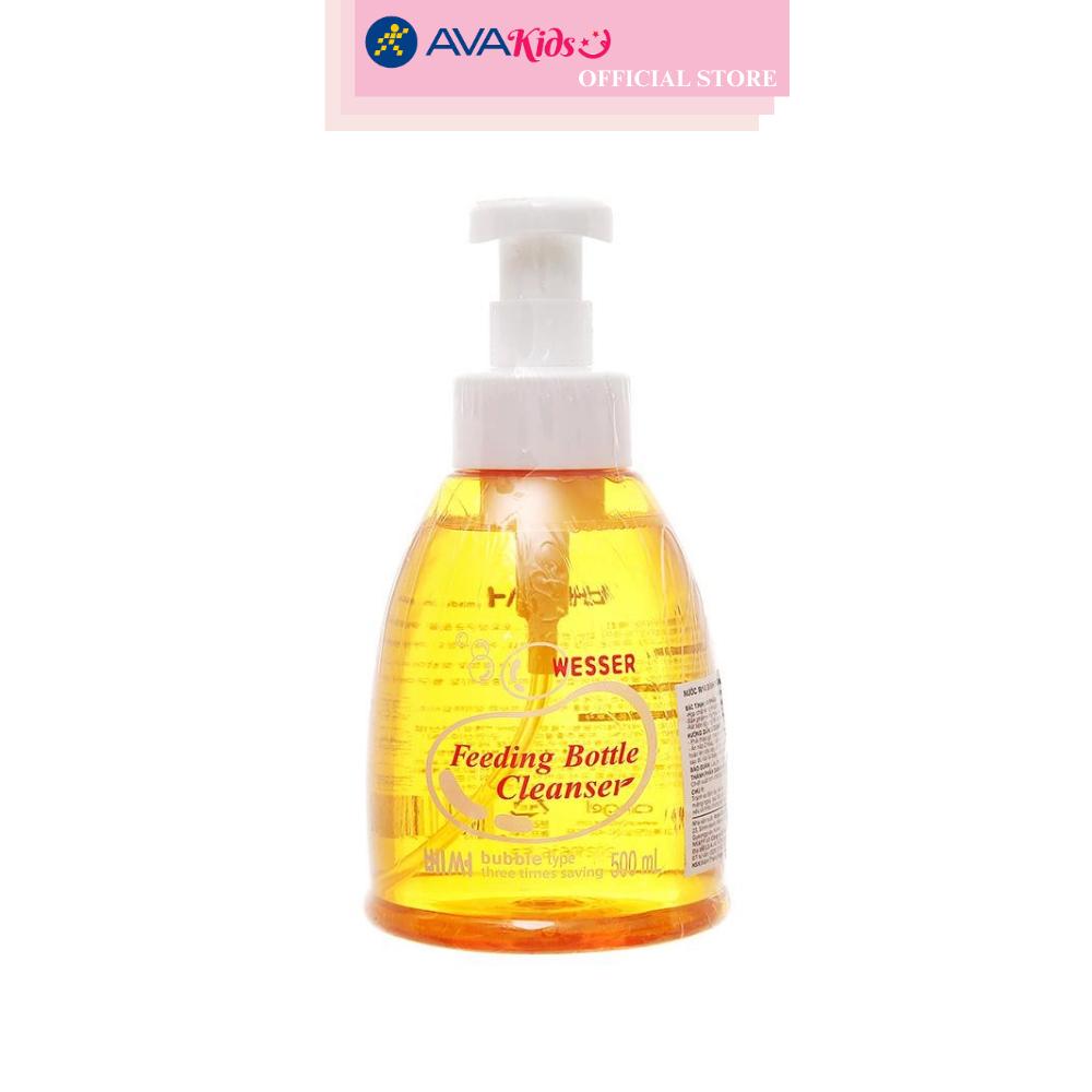 Nước rửa bình sữa Wesser chai 500 ml hương bưởi