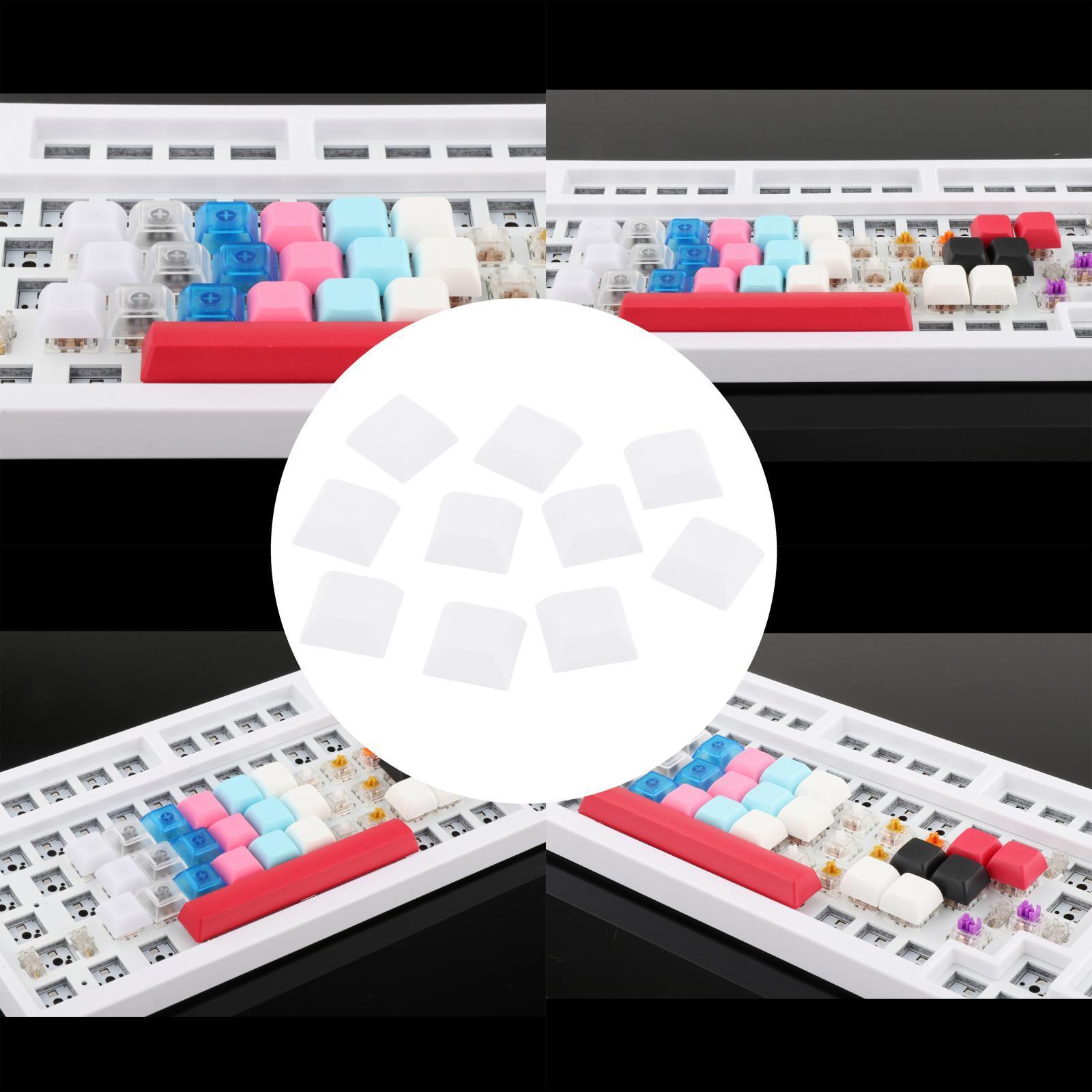 10x 1U Transparent Thick PBT for Switches Game Lovers