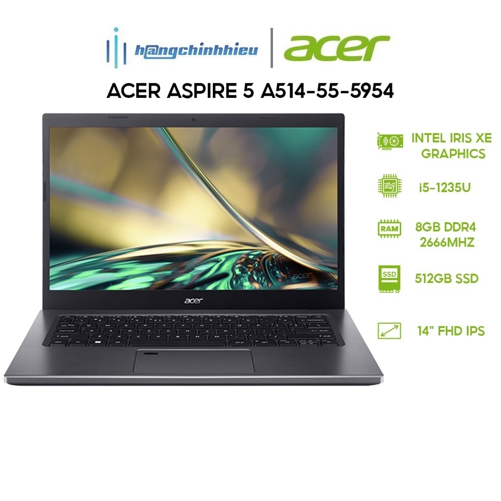 Laptop Acer Aspire 5 A514-55-5954 Hàng chính hãng