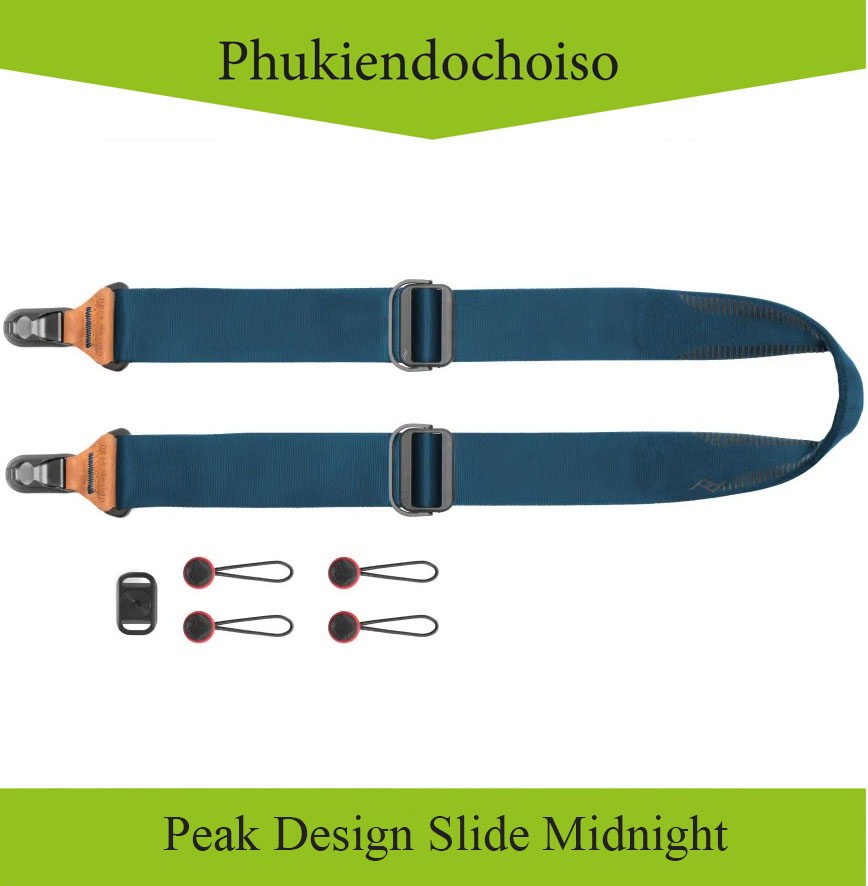 Dây máy ảnh Peakdesign Slide Midnight (màu xanh tím than), Hàng chính hãng