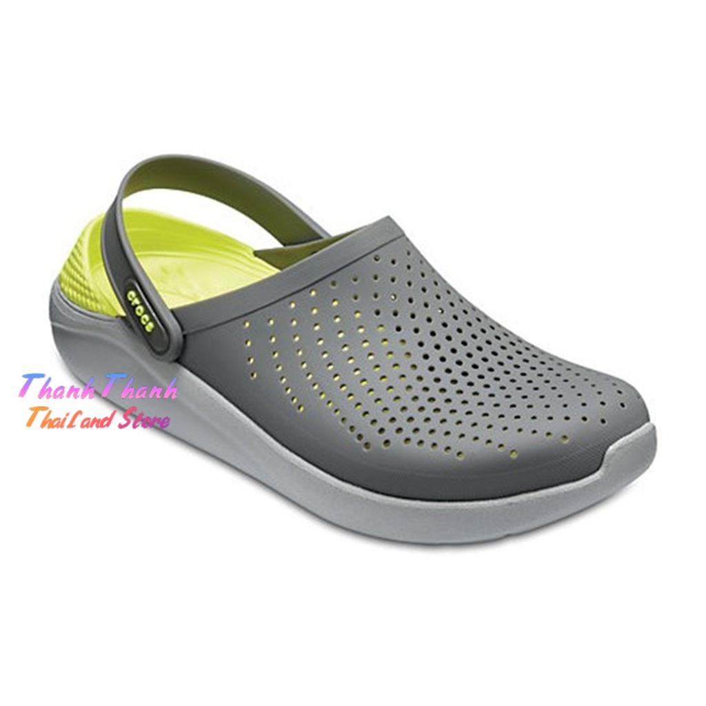 Dép Sandal Unisex Cross Literide clog Quai ngang bít đầu, chống hôi chân