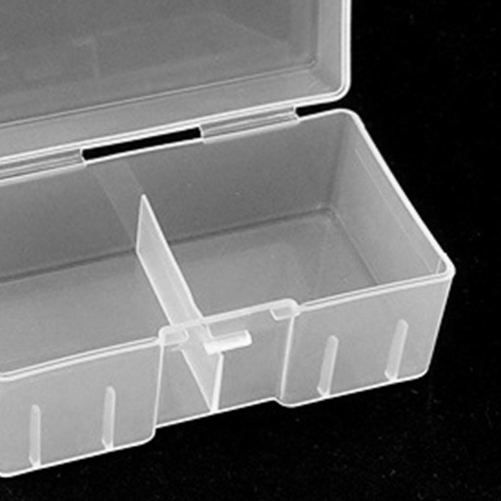 12pcs 9012 9V Battery Battery Storage Organizer Durable Case Transparent