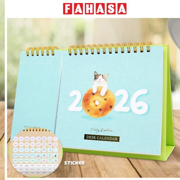 Lịch Bàn Teen Có Note 2026 - Size M - Linh Lan - Mẫu 2