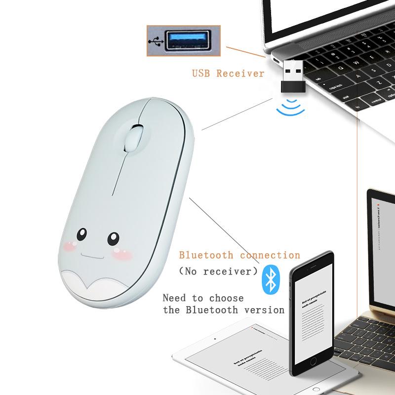 Chuột Không Dây Sạc Chuột Bluetooth Máy Tính Im Lặng Mause Ergonomic Cho Apple iPad Pro Macbook Samsung Laptop