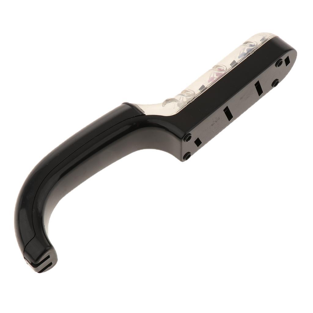 Kitchen Knife Sharpener 3 Stage Wheel System Knife Sharpening Tool for Sharpening Dull Knives Quickly, Black Handle