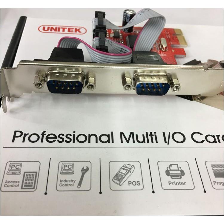 Card PCI -&gt; COM 9 Express Unitek (Y-7504) - HÀNG CHÍNH HÃNG
