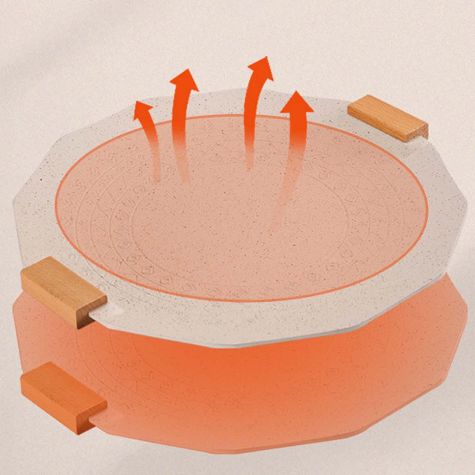 Korean Style Barbecue Grill Pan 34cm Easily Clean Indoor Outdoor Use Round