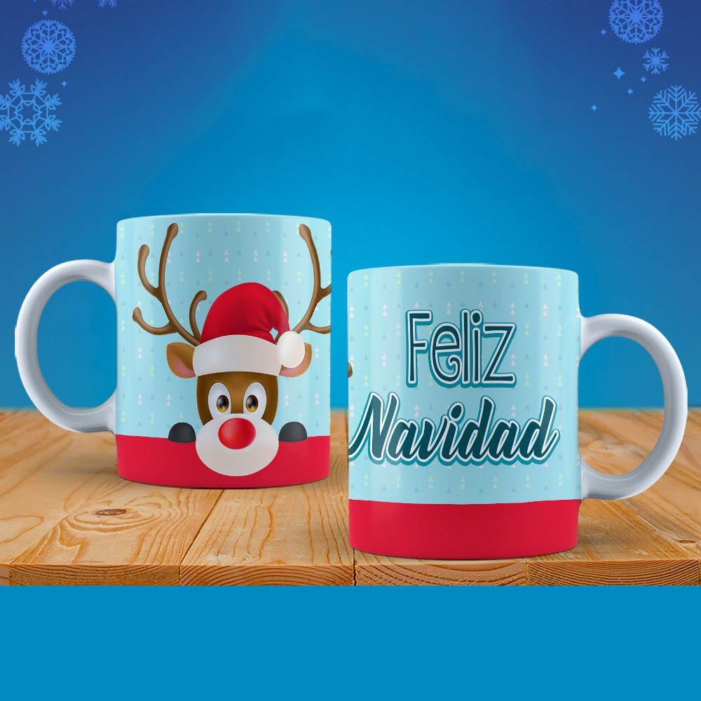 Cốc Tuần lộc Giáng sinh cốc sứ Noel
