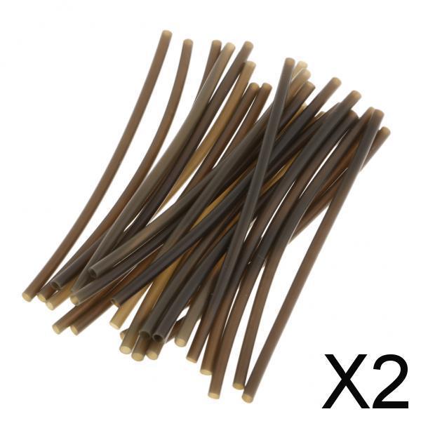 2x25pcs Rig Tube Carp Fishing Heat Shrink Rig Sleeve Hook Line Connector S