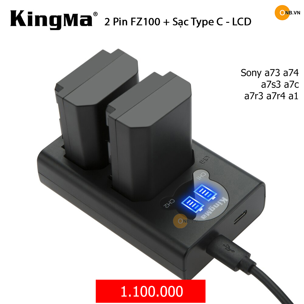 Kingma Pin Giả Dummy FZ100 - Type C cho So-ny Alpha a74 a73 a7s3