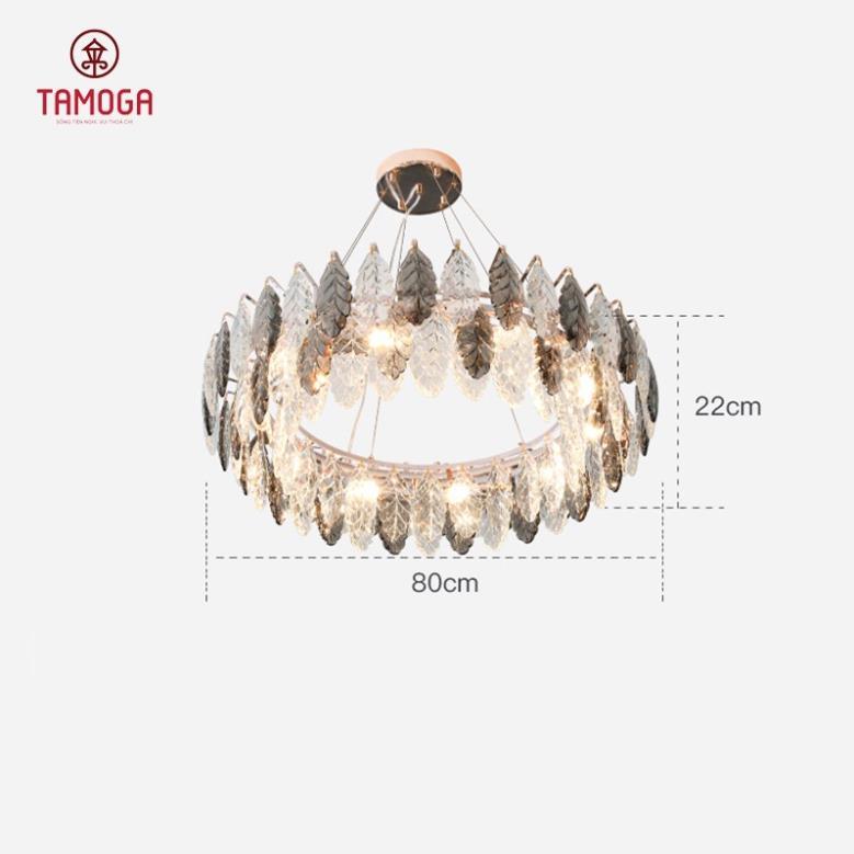 Đèn chùm pha lê thả trần cao cấp