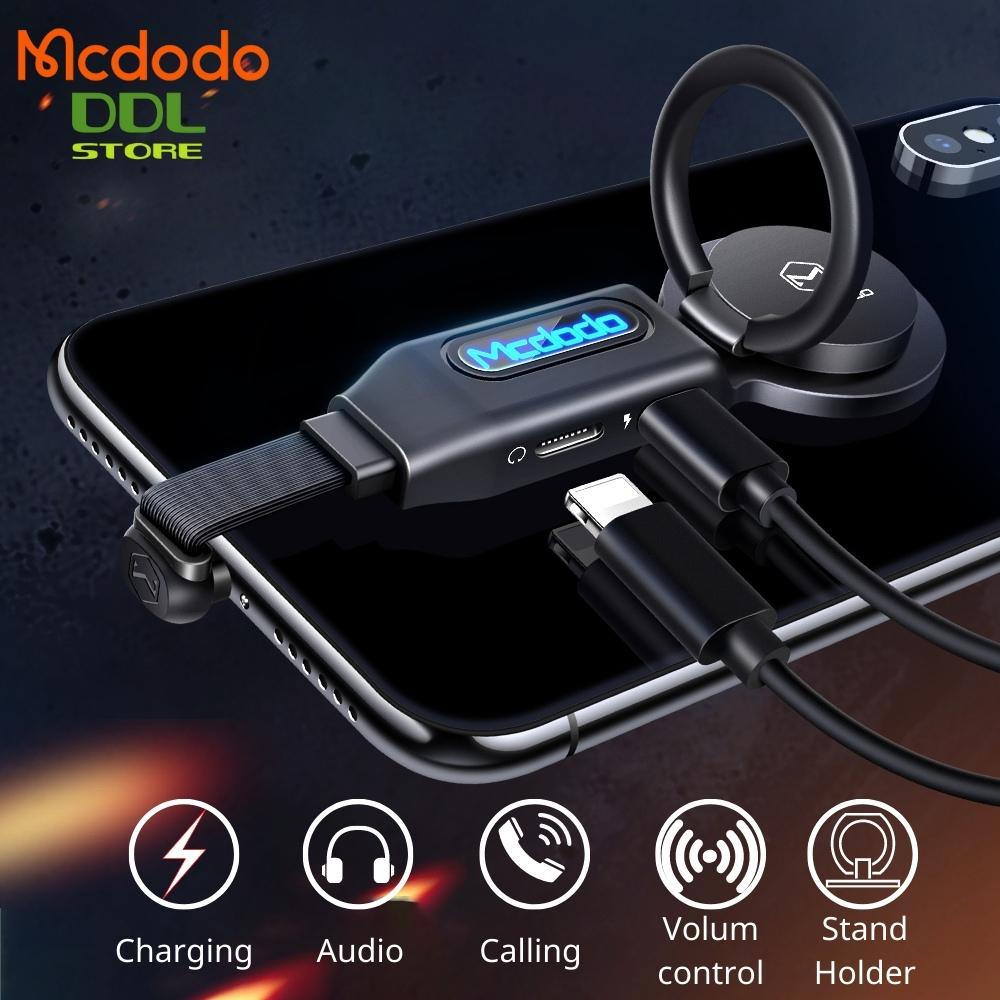 Cáp Chuyển Đổi  3 Trong 1 Sạc Giá Đỡ Nhẫn Và Cổng Tai Nghe Dành Cho Iphone/ Ipad MCdodo CA6290 - Hàng Chính Hãng