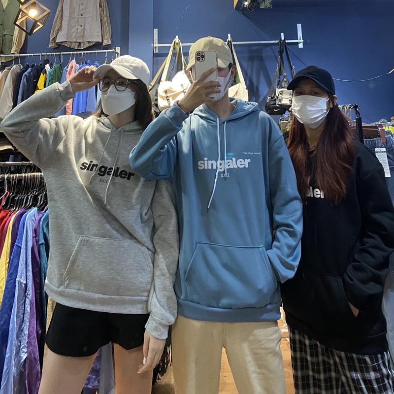 NEW - ÁO HOODIE NỈ BÔNG IN CHỮ BASIC 3 MÀU ĐẸP LẮM