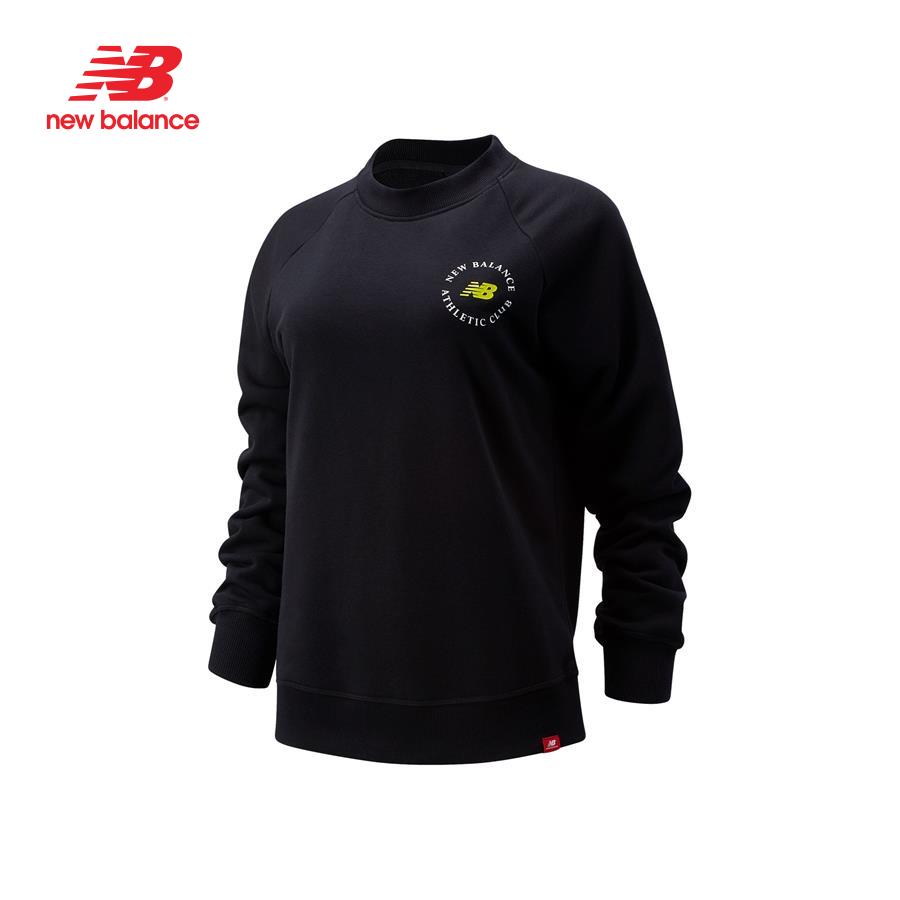 Áo nỉ tay dài thời trang nữ New Balance Essentials Athletic Club Crew - AWT13510BK (form châu á)