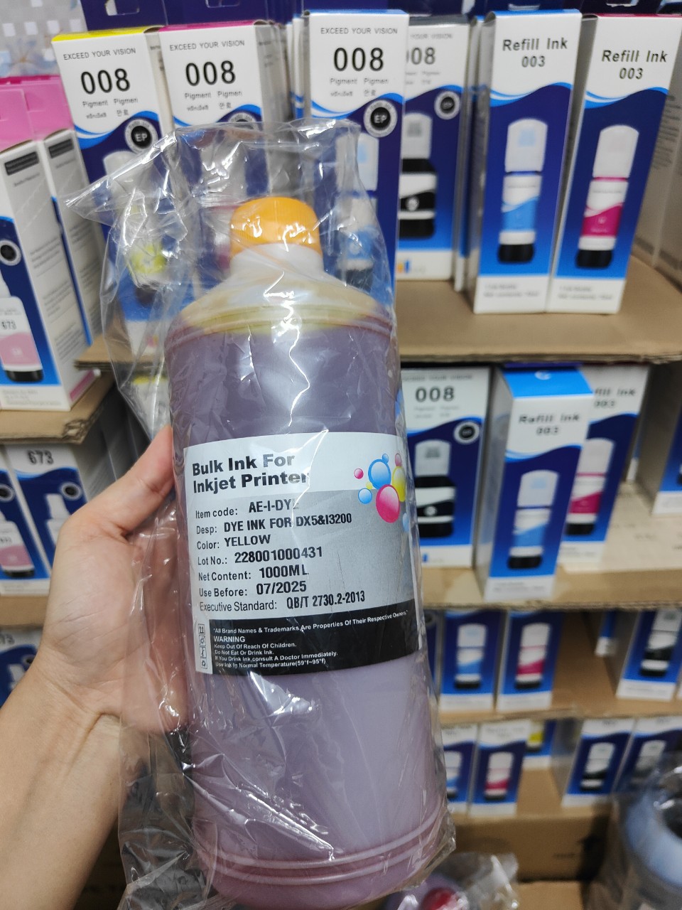 Mực nước Epson Dx5 I3200 loại 1 lít - Tiết kiệm, chất lượng cao-hàng nhập khẩu