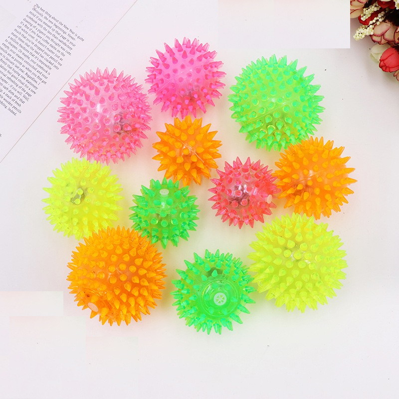 Đồ chơi bóng cho Chó Chất liệu nhựa dẻo Phát ra tiếng kêu, phát ra ánh sáng nhấp nháy Giúp thú cưng thư giãn, sảng khoái