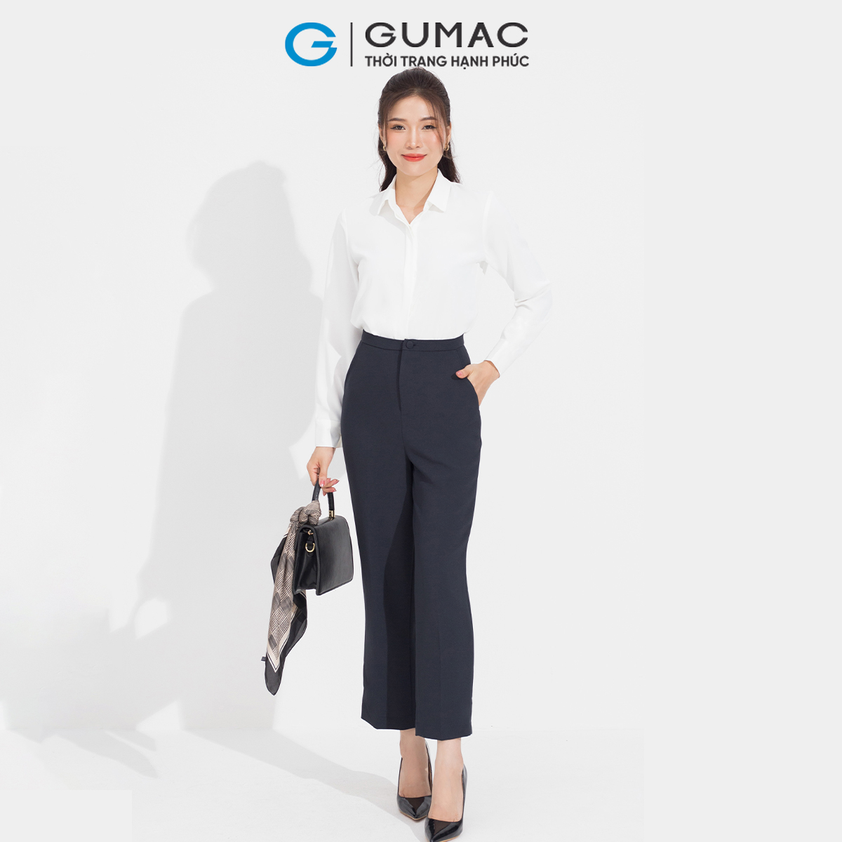 Quần ống suông túi xéo GUMAC QD05074