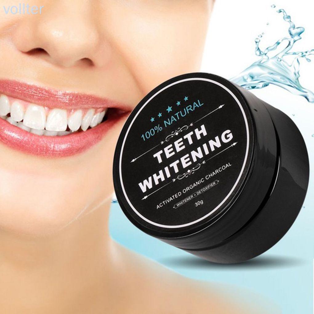 30g Teeth Whitening Scaling Powder Oral Hygiene Cleaning Premium Activated Bamboo Charcoal Powder -VOLLTER