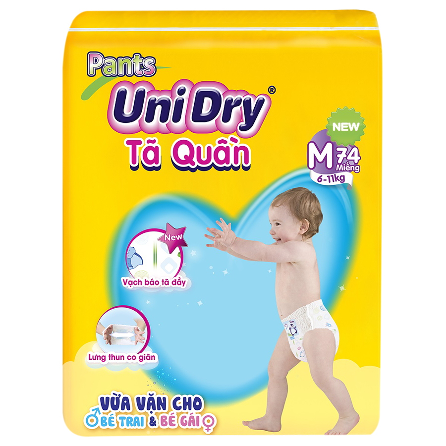 Tã Quần Unidry Ultra Jumbo M74 (74 Miếng)