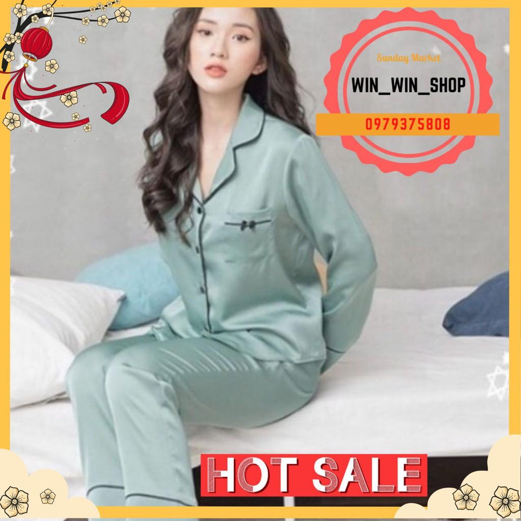 Bộ lụa tay dài quần dài hàng loại 1