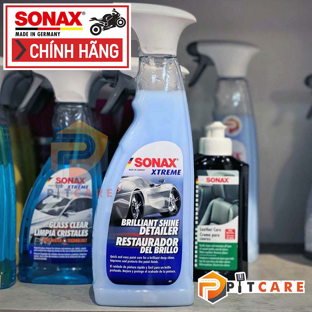 Chai Xịt Bóng Nhanh Dùng Cho Sơn Bóng, Sơn Mờ, Wrap Sonax Xtreme Brilliant Shine Detailer 287400 750Ml