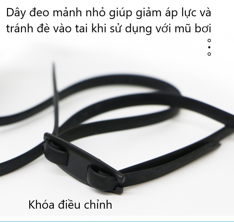 Kính bơi người lớn HAIZID 6300 dây đeo nhỏ, chống sương