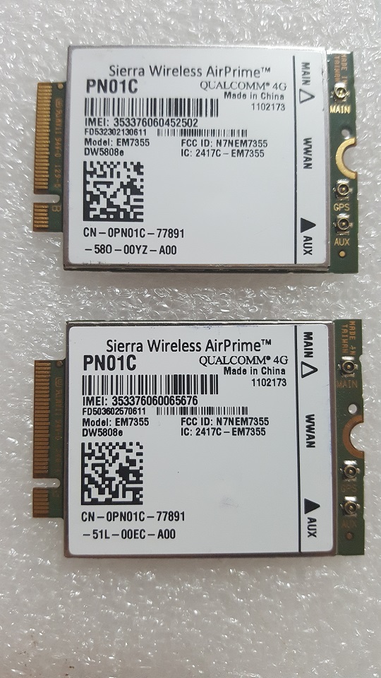 Card wwan 4G Sierra Wireless Dell DW5808e dùng cho laptop dell E5550, E7250, E7450, Venue 11 Pro - Hàng nhập khẩu