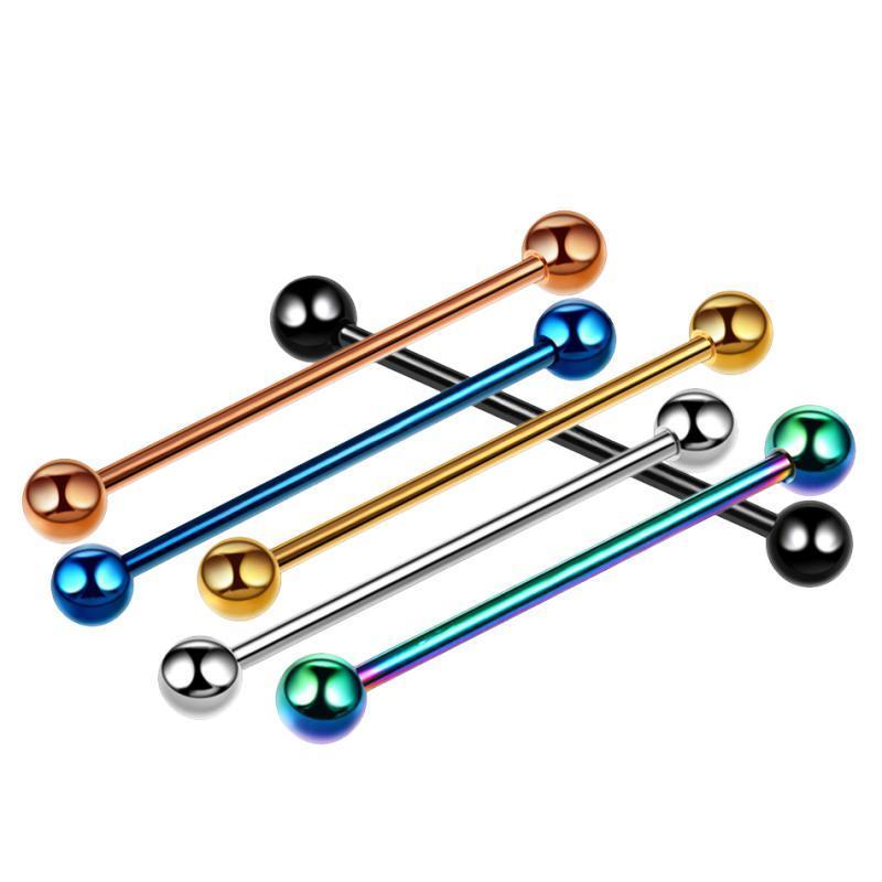 6Pcs Labret Stud Lip Ring Ear Tragus Helix Piercing Earring Barbell Jewelry