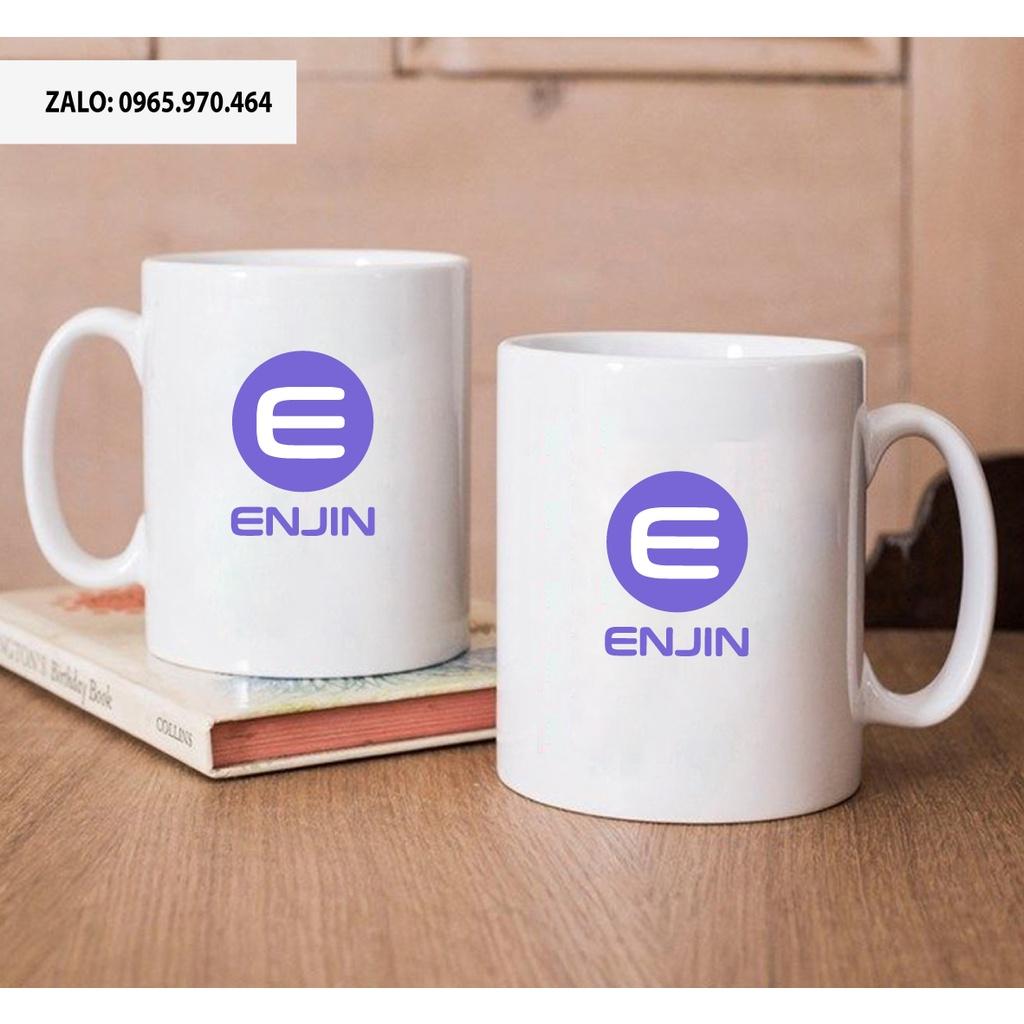 Ly Sứ Có Quai Họa Tiết Đồng Coin ENJIN - In hình lên ly sứ, cốc theo yêu cầu của bạn - IN HÌNH LÊN LY LỚP, CÔNG TY