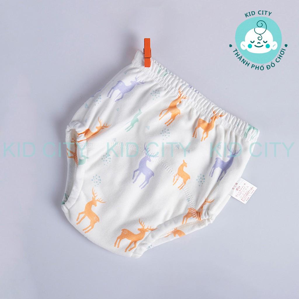 Quần bỏ bỉm 6 lớp Kid City, chất liệu mềm mại, thoáng mát, chống hăm cho bé từ 4-17kg