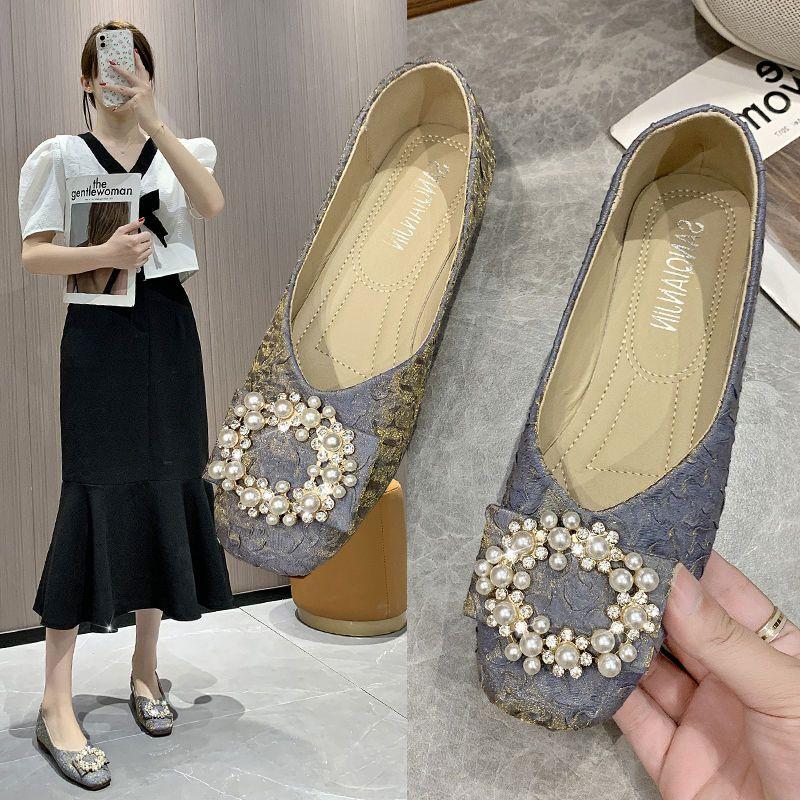 Giày Lười Đế Bằng Thiết Kế Mới Cao Cấp Thời Trang Dành Cho Nữ