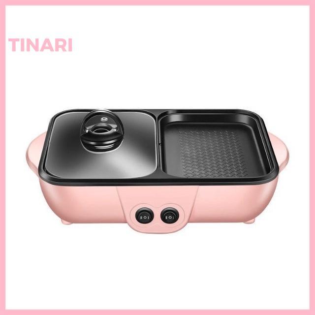 Bếp Lẩu Nướng 2 Ngăn, Bếp Lẩu Nướng 2 In 1, Bếp Chiên, Bếp Nướng Điện Đa Năng