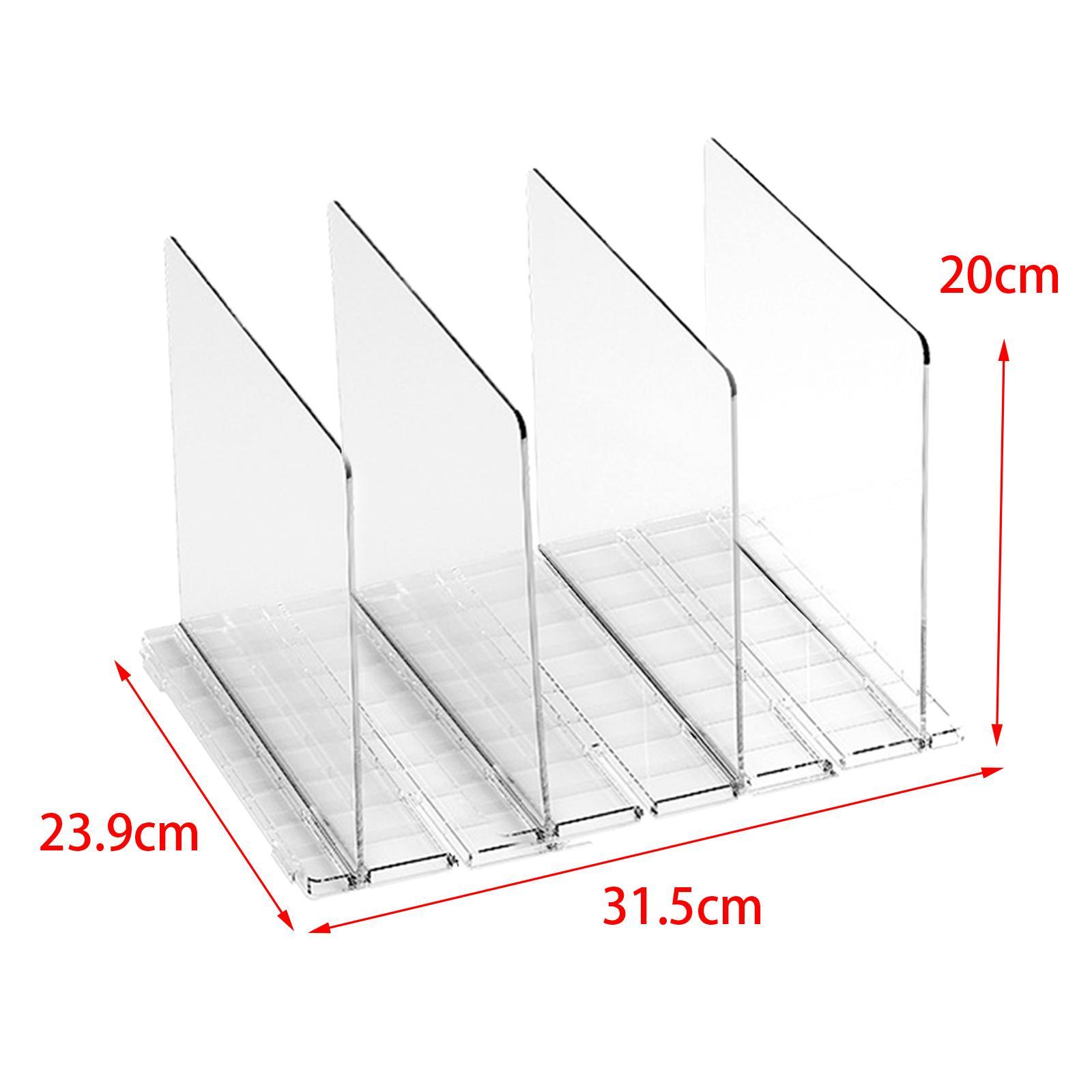 Closet Shelf Dividers Partition Practical Smooth Edges Closets Shelf Separator for Bookcases