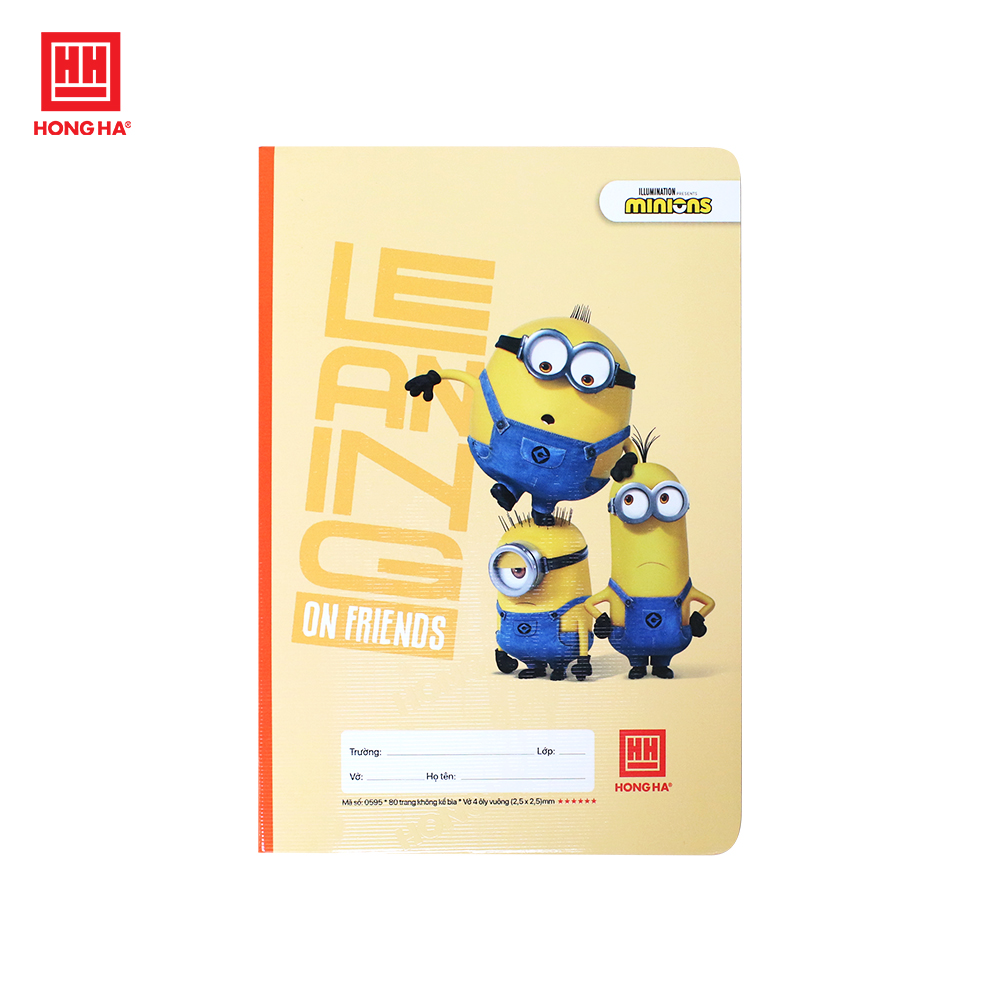 Vở 4 ô ly School Minions 80 trang - 0595