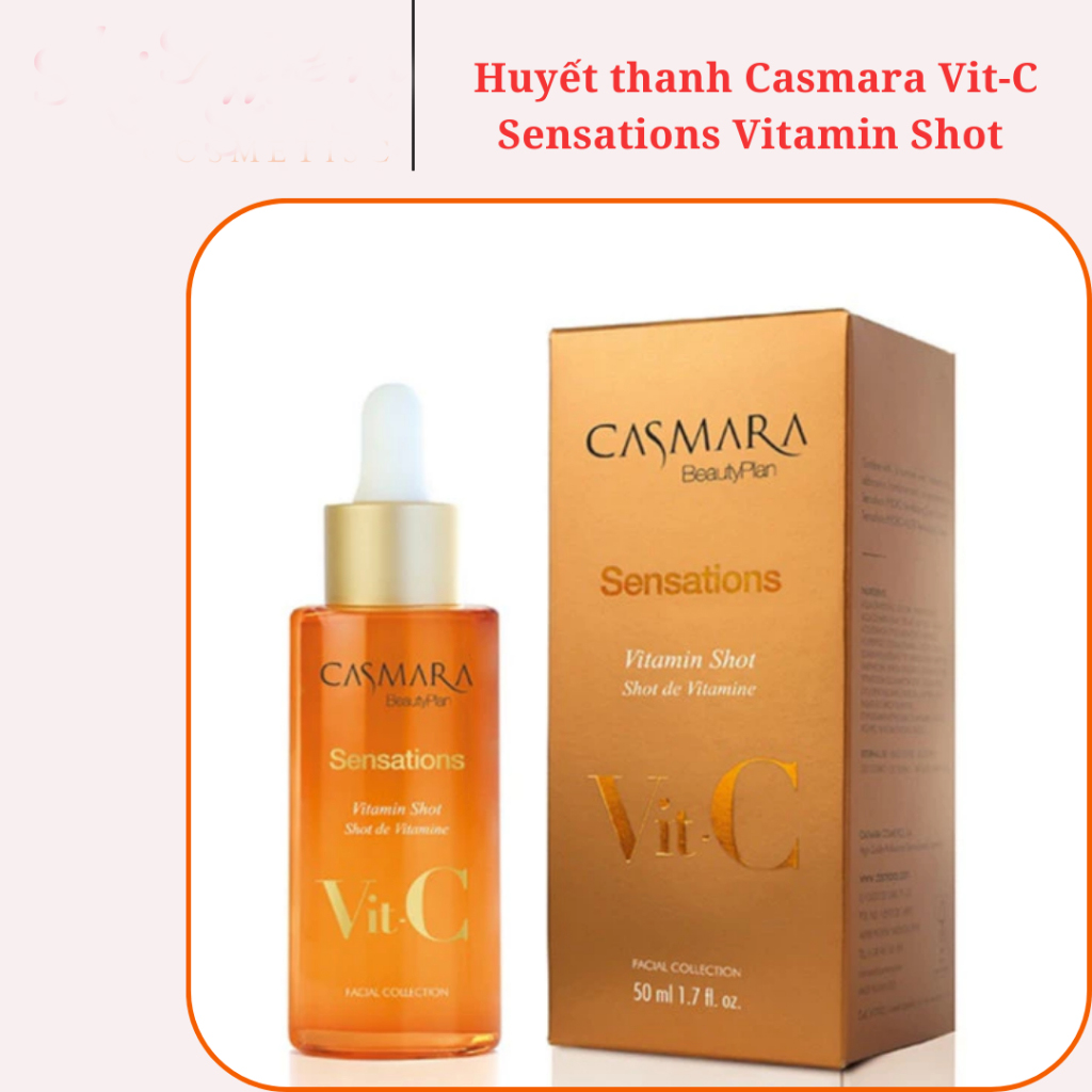 [Công ty] Huyết thanh vitamin tái tạo da Casmara Vit-C Sensations Vitamin Shot 50ml