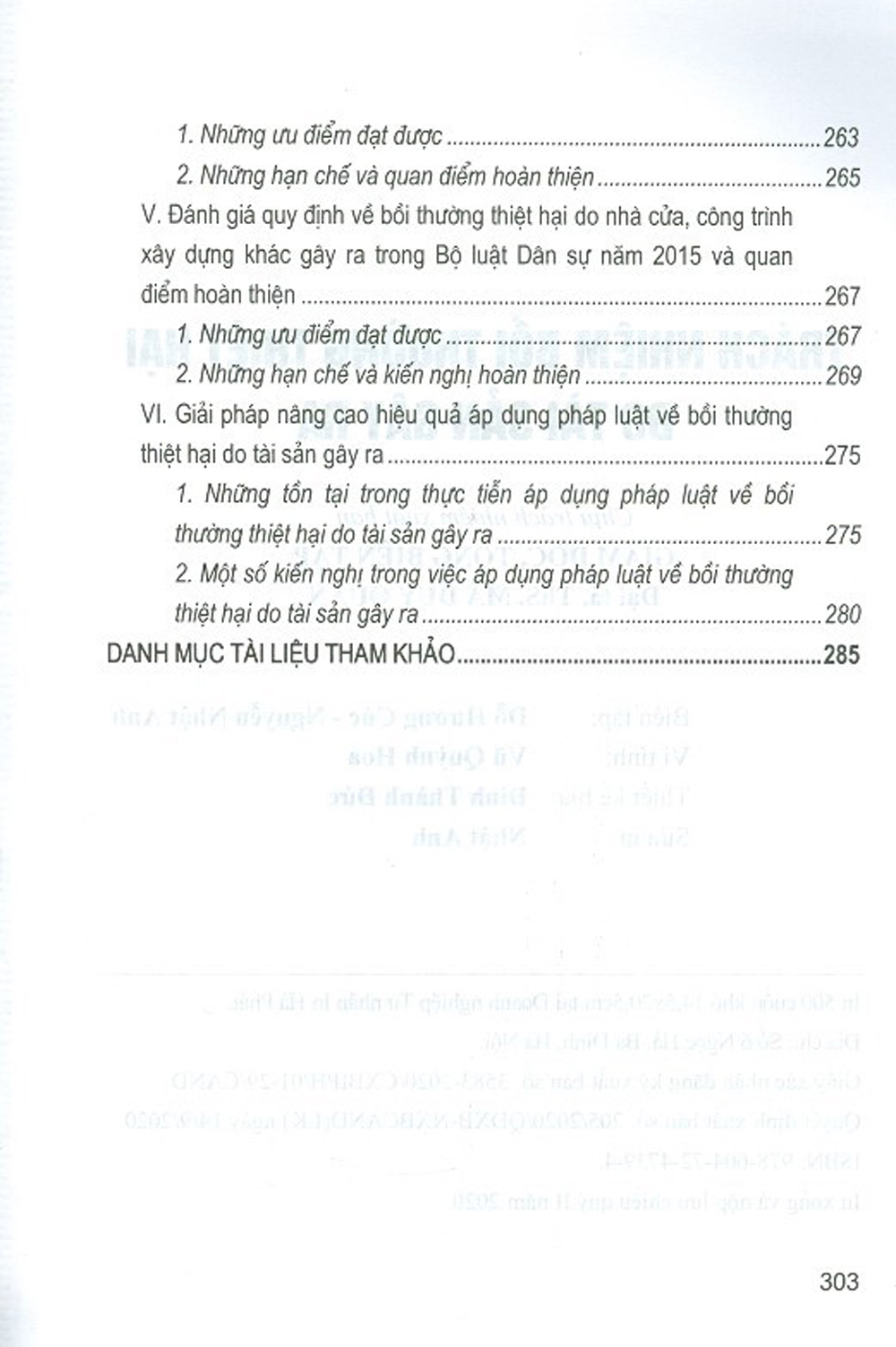 Trách Nhiệm Bồi Thường Thiệt Hại Do Tài Sản Gây Ra (Sách Chuyên Khảo)