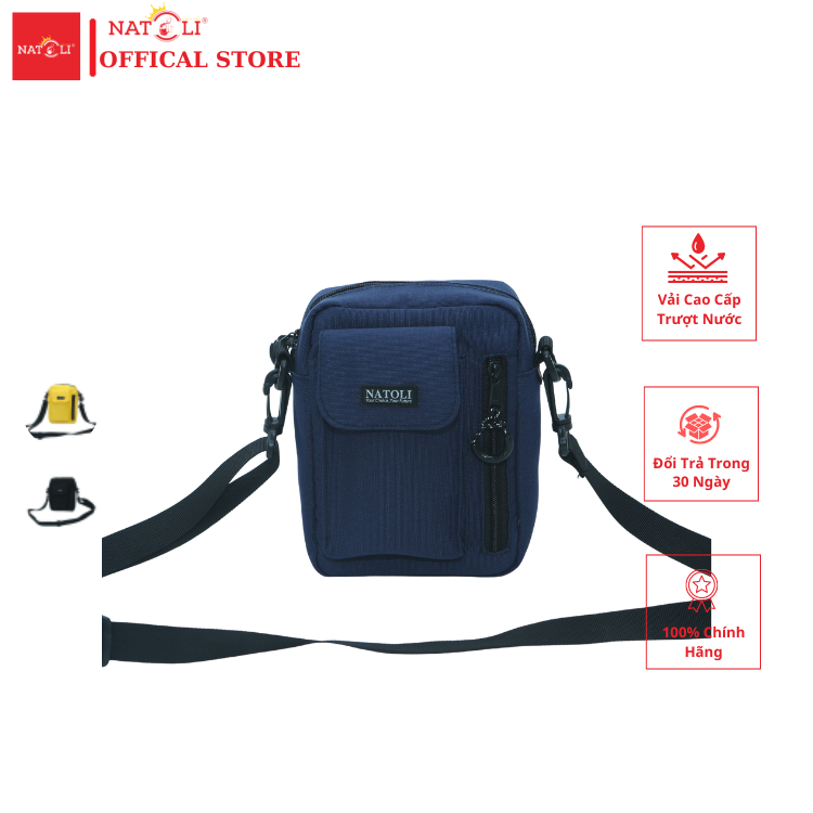Túi đeo chéo unisex Street Crossbag chính hãng NATOLI chất vải canvas đi học đi chơi nhiều ngăn cá tính đơn giản nhỏ gọn