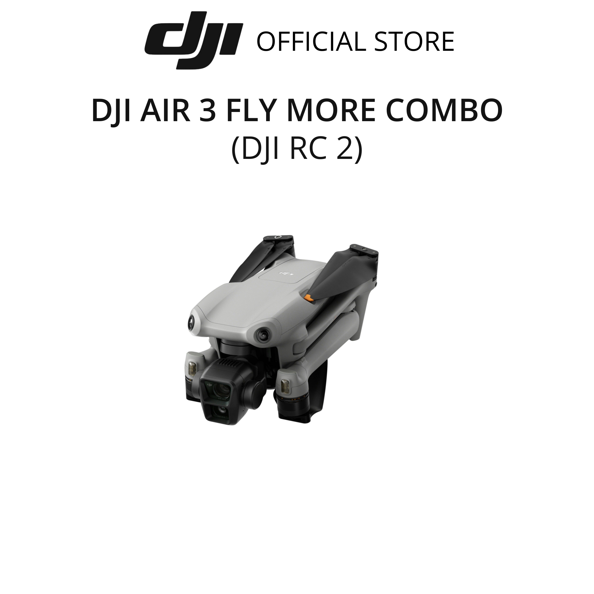 Flycam DJI Air 3 Fly More Combo kèm điều khiển có màn hình (DJI RC 2) camera kép quay video chất lượng 4K HDR - Hàng chính hãng