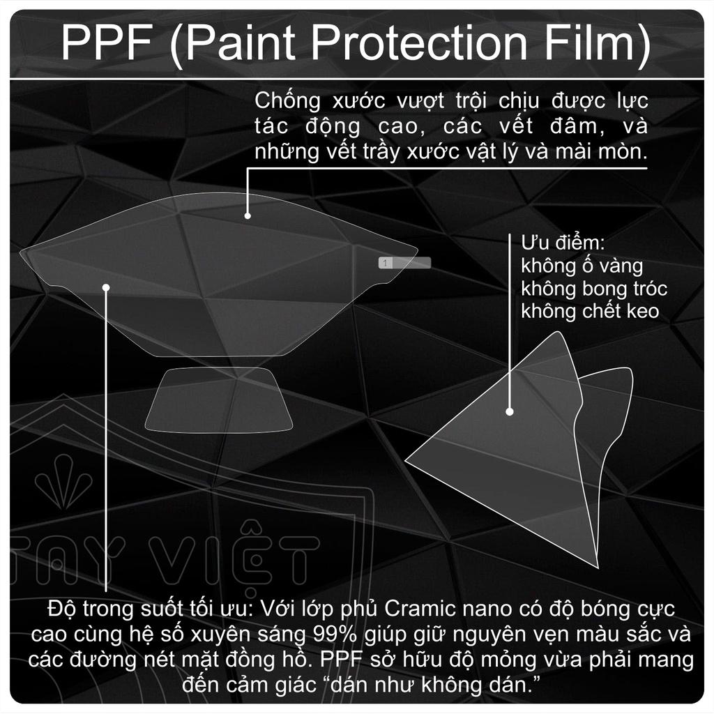 Miếng dán PPF bảo vệ mặt đồng hồ dành cho xe Honda SH 2021 PPF