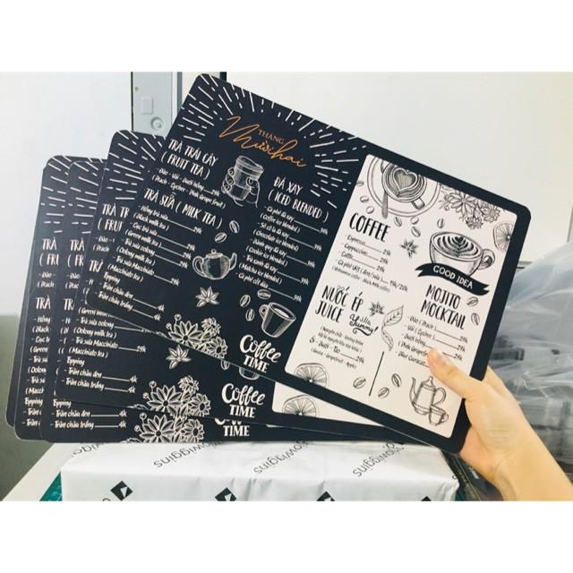 Menu để bàn formex cứng A5, A4, A3 đẹp, rẻ - Giá trong mô tả sản phẩm là chính xác