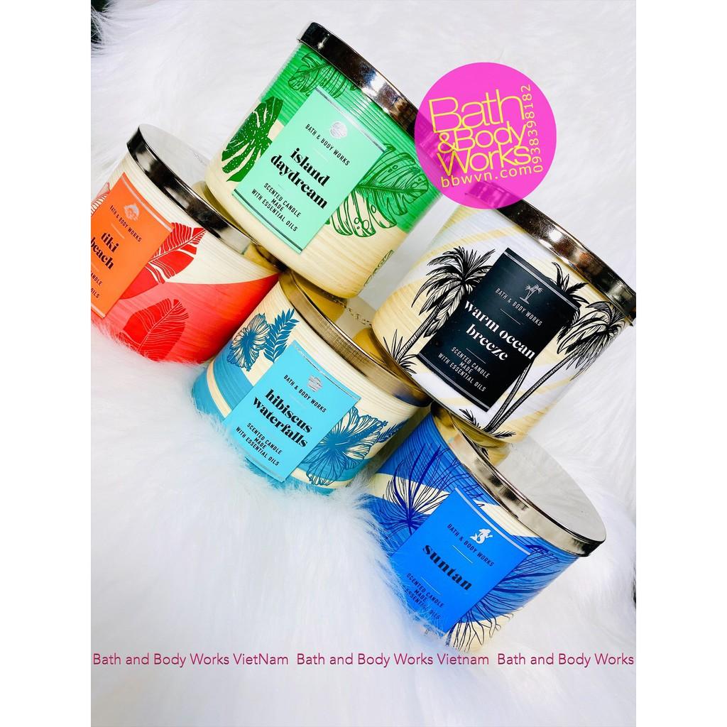 Bộ nến thơm Bath and Body Works 3 bấc năm 2021