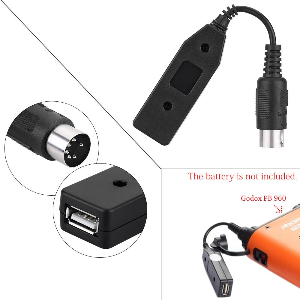 Bộ chuyển đổi cáp nguồn USB Godox PB960 cho dòng AD360 / AD180 AD