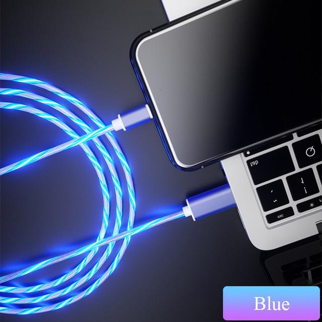 Dây sạc nhanh TypeC phát sáng-Cáp sạc ,micro USB có đèn led-MINPRO