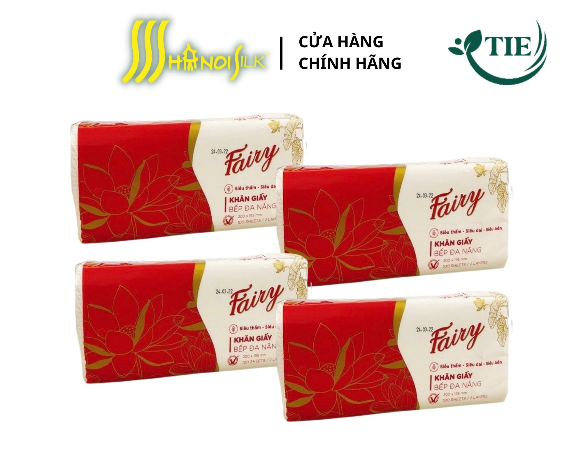 Giấy bếp đa năng FAIRY 100 tờ x 2 lớp