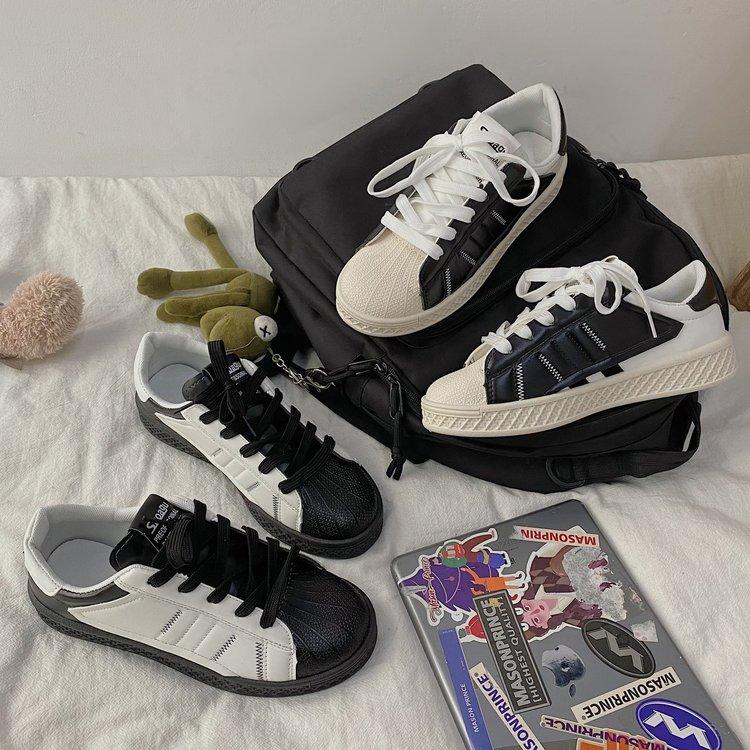 Giày Thể Thao Bằng Da Pu Thời Trang Hàn Quốc Dành Cho Bạn Nữ