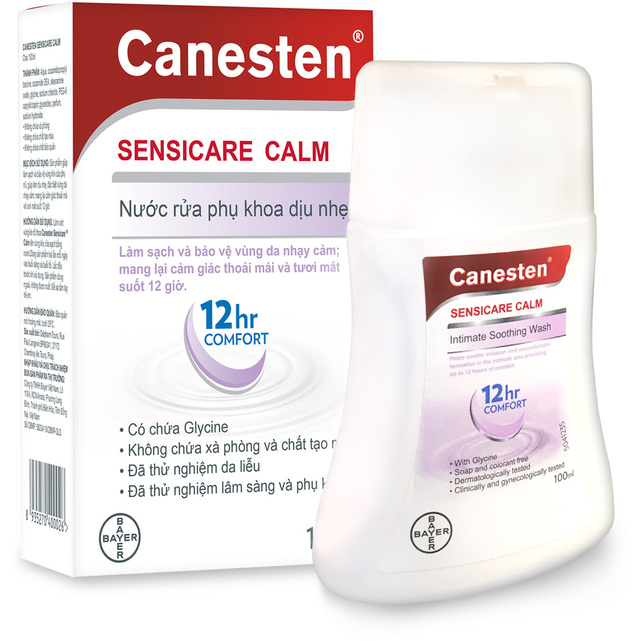 Dung dịch vệ sinh phụ nữ CANESTEN SENSICARE CALM (100ml)