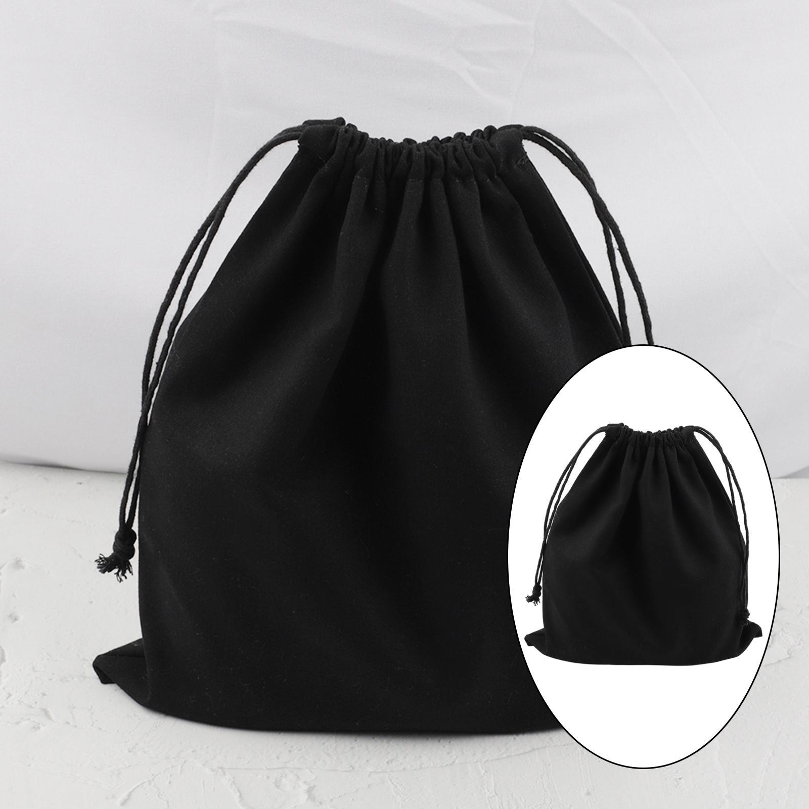 2 Pieces Portable Drawstring Canvas Shoe Storage Bags Laundry Organizer Bag