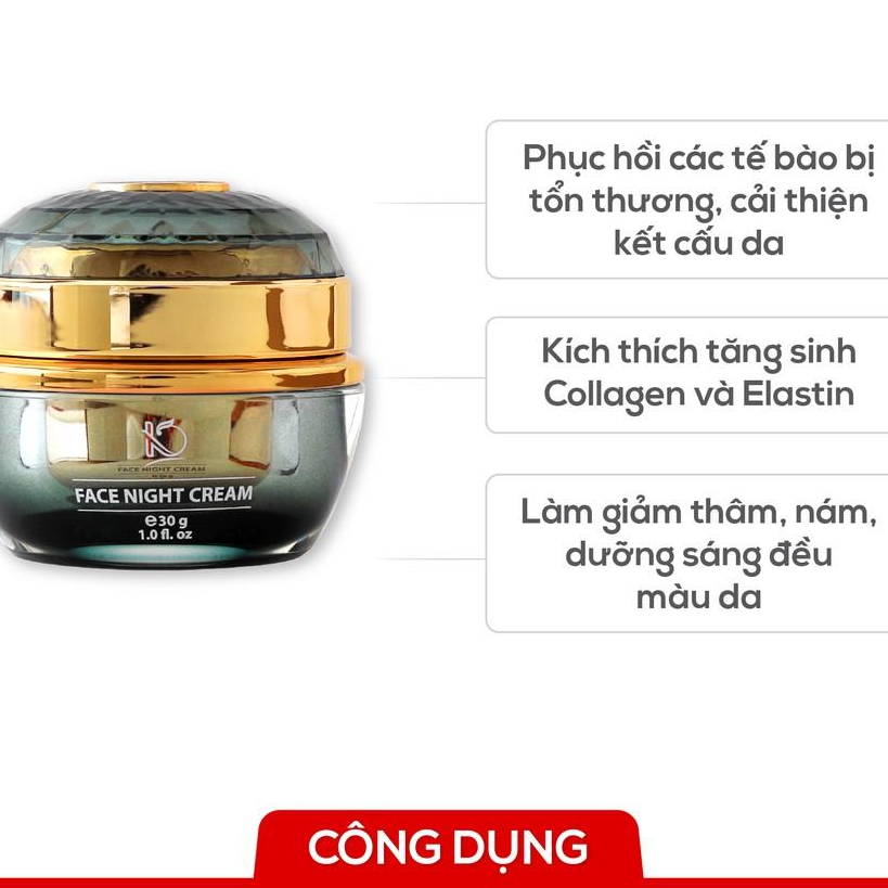 Cream dưỡng da đêm KimKul Face Night Cream 30G