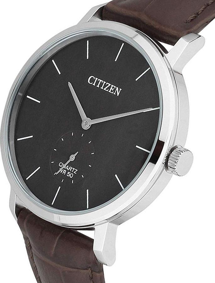 Đồng Hồ Citizen Nam Dây Da Pin-Quartz BE9170-13H - Mặt Xám (39mm)