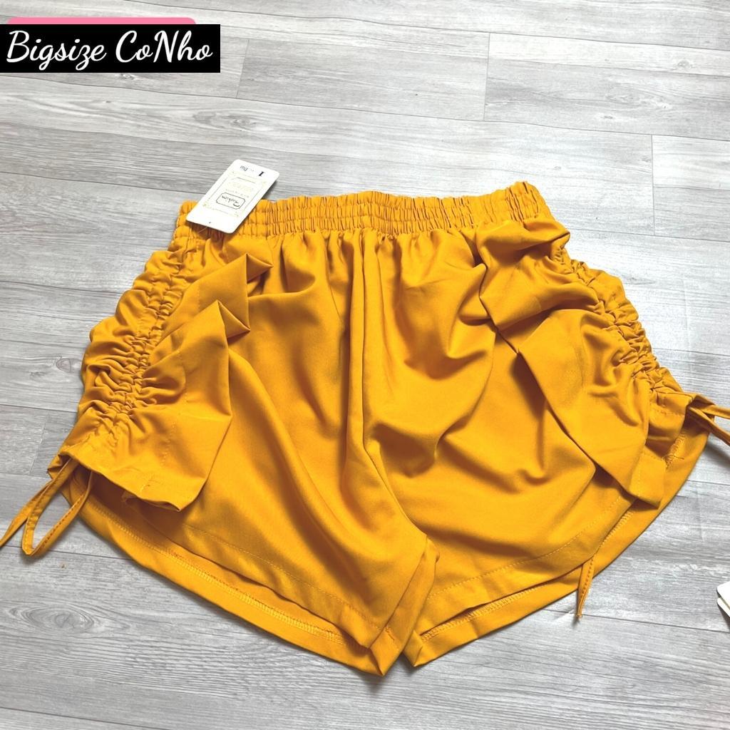Quần short nữ bigsize chất vải mango bảng lưng chun có độ co giản thoai mái Q9 - MÀU HỒNG